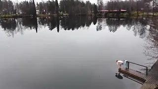 Sprinting on water in Finland