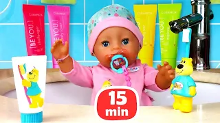 Histórias com a boneca bebê Baby Born e a mamãe! História infantil com brinquedos