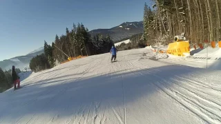 Bukovel January 2017 slope 13D Буковель січня 2017 року маршрут 13D