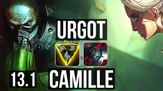 URGOT vs CAMILLE (TOP) | 5/1/2, 1.0M mastery, 300+ games | KR Diamond | 13.1