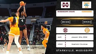 Mississippi State vs Tennessee | SEC | 1.18.24