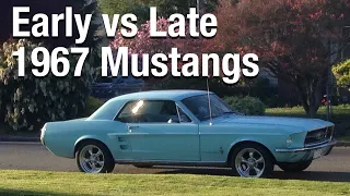 Differences between early and late 1967 Mustangs