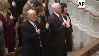 Trump Attends National Cathedral Prayer Service