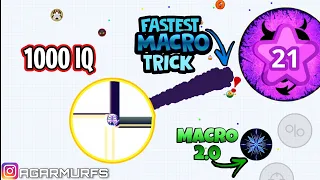 SPARK MACRO 💥 + 1000 IQ REVENGE / AGARIO ! اقاريو جديد شرارة ماكرو و انتقام (Agar.io mobile )