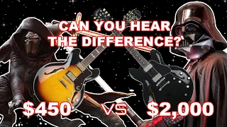 CAN YOU HEAR THE DIFFERENCE??? Gibson ES 335 VS Epiphone Sheraton ii PRO!