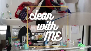 NEW CLEAN WITH ME // Best Tile Grout Cleaner // Hair Mask Storage Hack // Speed Cleaning