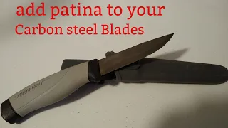 How to patina a carbon steel Mora