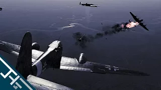 War Thunder: Me 410 B-6/R3 - Night fighter (Simulator Battles) [Turn off the lights]