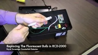 Replacing the Fluorescent (FL) Bulb in a RCD-2000 Counterfeit Detector