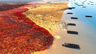 SPECIAL FORCES Beach Landing Vs 5 million Zombies , ORCS & TROLLS - Ultimate Epic Battle Simulator 2