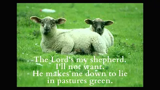 Psalm 23 lyrics, Crimond, Scottish Psalter