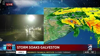 Storm soaks Galveston