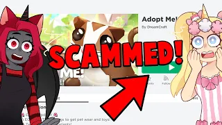 ADOPT ME Tried To SCAM US! (Roblox)