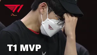 T1 Oner Crying after winning MVP