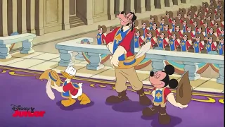 Escena Final de Mickey Donald Goofy los 3 Mosqueteros | Retransmisión en Disney Junior LA.