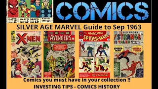 SILVER AGE Marvel Comics Sep 1963 Comic Book Investing key issues X Men Avengers Sandman CBSI