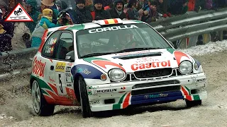 Carlos Sainz - Luis Moya | Toyota Corolla WRC | Rallye Monte-Carlo 1998 [Passats de canto] Telesport