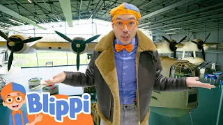 Blippi and the Airplane Museum! 📖 Blippi 📖 Moonbug Kids - Learning Corner