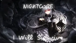 Nightcore - I Will Survive (Lyrics)