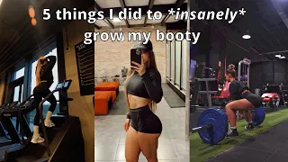 5 things I did to *insanely* grow my glutes