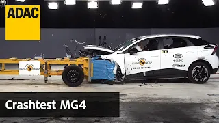 MG 4 electric im Crashtest | ADAC & Euro NCAP