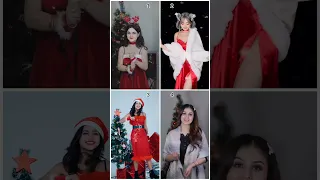 Merry Christmas 🎄❤️| Daizy Aizy 🆚 Simpal Kharel 🆚 Sona Dey 🆚 Sunaina || #trending #viral #shorts