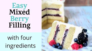 Easy Berry Compote Cake Filling