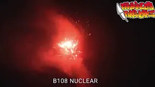 Evolution Fireworks - Nuclear Gold Red Blue Silver 25 Shot Cake Barrage Firework