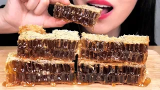 ASMR HONEYCOMB 벌집꿀 리얼사운드 먹방 韓国 咀嚼音蜂の巣を食べる コムハニー EATING SOUNDS NO TALKING MUKBANG