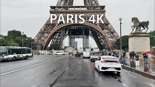 Morning Rain -Spectacular Road Trip - Paris Drive 4K