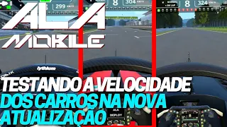 ALA MOBILE 2023 - TESTANDO A ACELERAÇÃO DOS 3 CARROS MAIS RÁPIDOS DO JOGO NA NOVA UPDATE