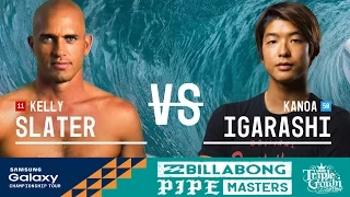 Kelly Slater vs. Kanoa Igarashi - Billabong Pipe Masters 2016 Semifinals