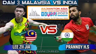 LEE Zi Jia vs Prannoy H.S | Badminton Asia Mixed Team Championship 2023