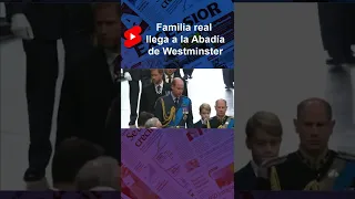 Familia real llega a la Abadía de Westminster