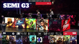 100 vs EG - Game 3 | Semi Finals S12 LCS Summer 2022 | 100 Thieves vs Evil Geniuses G3