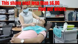 $6.00 Men's Shave. Cheap grooming in Bangkok.