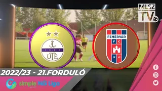 Újpest FC - MOL Fehérvár FC | 3-5 | Simple Női Liga | 21. forduló | MLSZTV