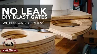 DIY Dust Collection Blast Gates - -With 6" and 4" Plans and Templates