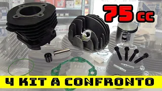 KIT 75cc CONFRONTO dei 4 modelli presenti sul MERCATO VESPA