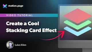 Create a Cool Stacking Card Effect in Motion.page - Fast and Easy!
