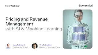 Free Webinar on Pricing and Revenue Management with AI and Machine Learning