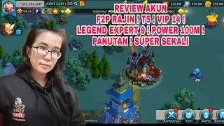 REVIEW AKUN 100M LOW SPENDER MODAL 400 RIBU! T5 ! VIP 14 ! 9 LEGEND EXPERT ! PANUTAN PEMULA ROK INDO