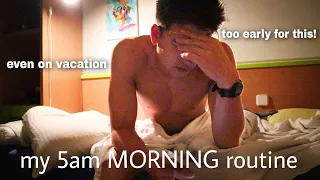 Why I wake up at 5am on vacation | my new post-college morning routine