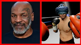 Mike Tyson plays VR boxing