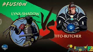 Shadow Fight 2 Fusion Battle..(Tito-Butcher Vs Lynx-Shadow)..