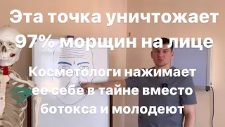 Вечно молодые косметологи в тайне нажимают эту точку и омолаживаются. Уничтожение морщин на лице