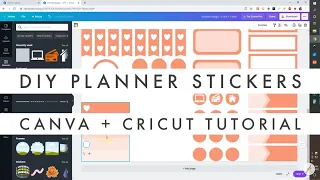 How to Make DIY Planner Stickers with Canva + Cricut Explore // DIY Printable Planner Stickers