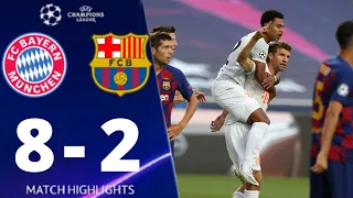 Barcelona vs Bayern Munich 2 8 UEFA Champions League 2020 All Goals And Extended Highlights