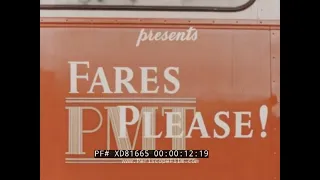 " FARES PLEASE! " 1950s PMT UK  SINGLE & DOUBLE DECKER BUS CONSTRUCTION & OPERATION FILM  XD81665