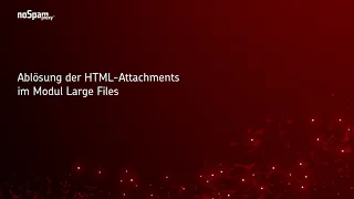 NoSpamProxy Large Files: Replacement of HTML attachments
